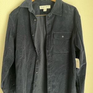 Old Navy Blue Corduroy Button-Up Shirt